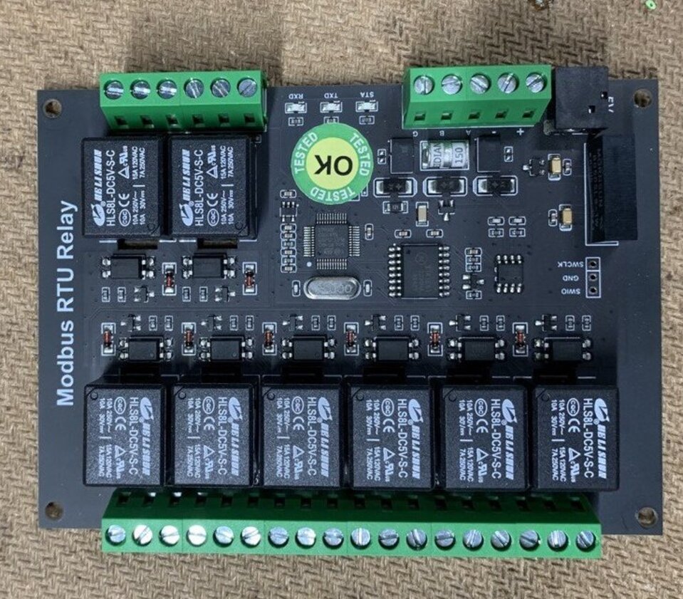 Industrial Modbus 8-Channel Relay